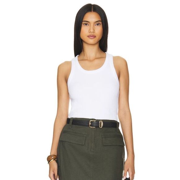 Vince l Scoop Tank in Optic White NWT Size Small - Picture 1 of 7